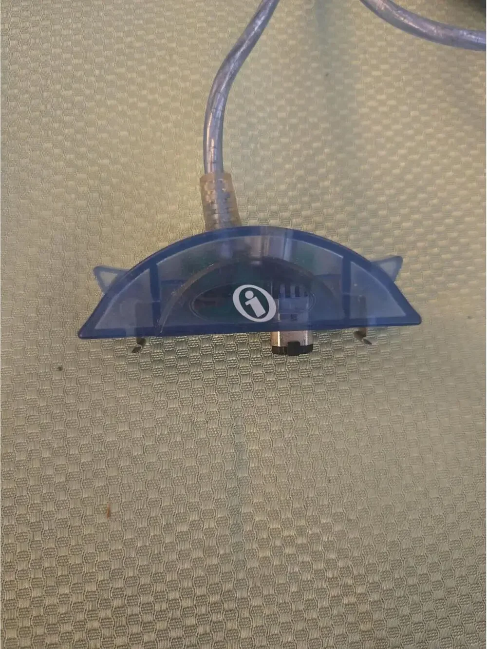Vintage iMac G3 Style USB Data Cable with Translucent Blue Accents